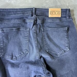 RYE Buchanan 36x28 Men’s Athletic Fit Jeans Dark Blue Straight Leg
